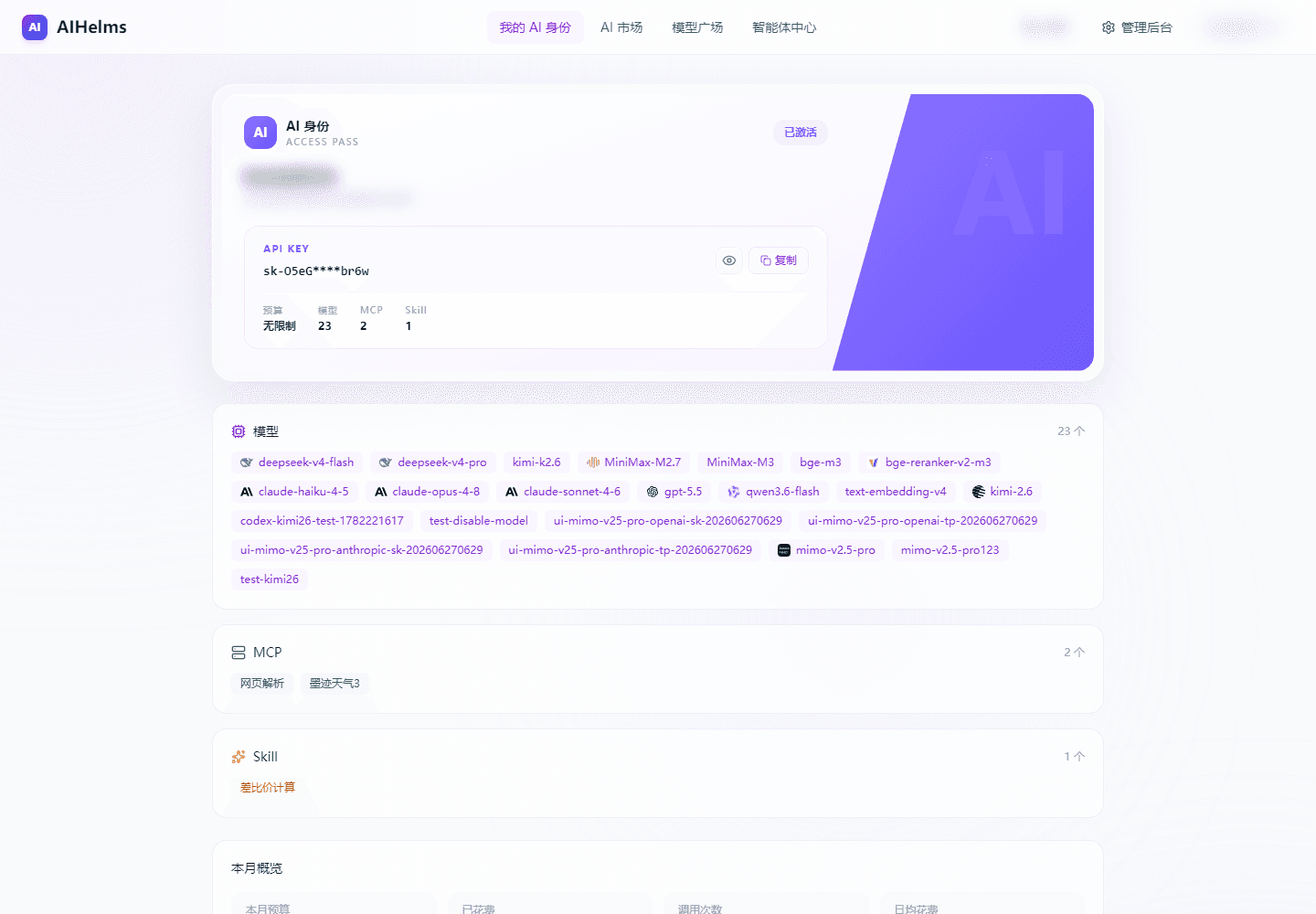 我的 AI 身份概览